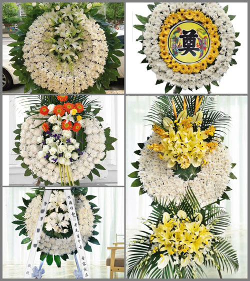 湖南常德石门县罗坪乡兰公田村花圈速递